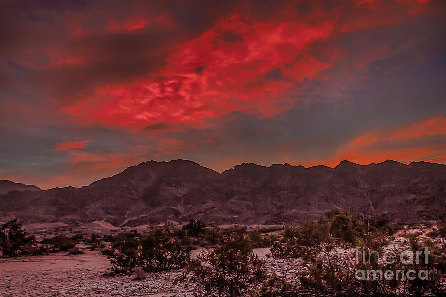 Firery Red Sunrise Photograph by Robert Bales