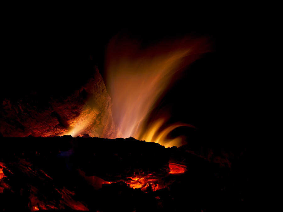 Fire Photograph - Fireside by Mark McKinney