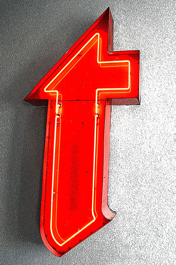 Firestone Building Red Neon T Photograph