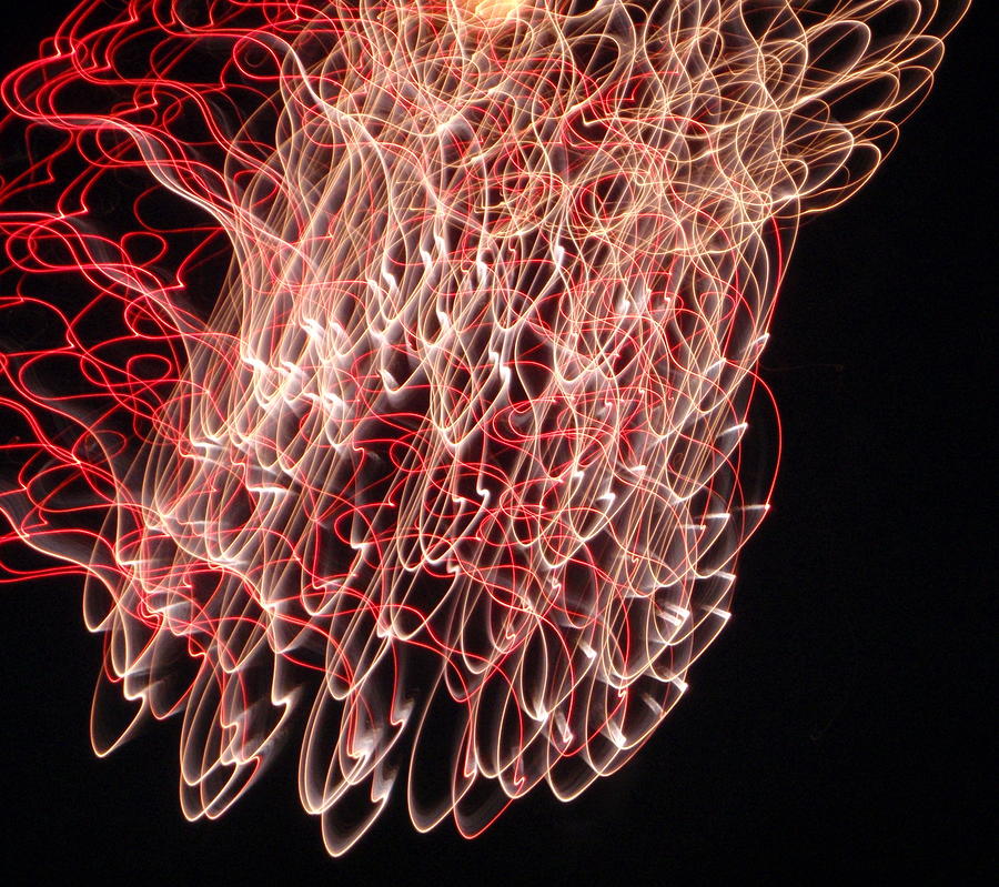 Abstract Photograph - Fireworks #1 by Senske Art
