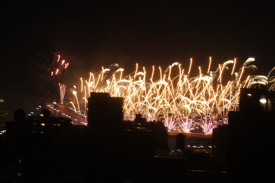 Fireworks 1 Photograph by Steve Breslow
