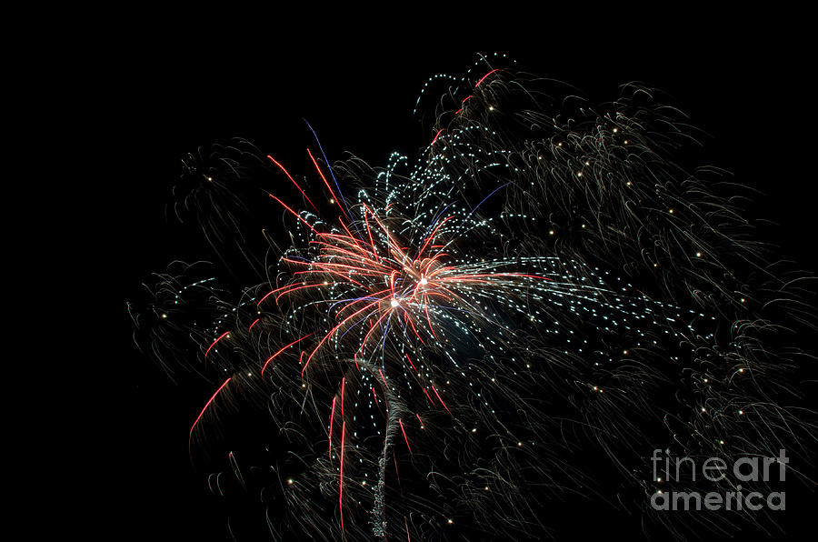 Ice Photograph - Fireworks 15 by Cassie Marie Photography