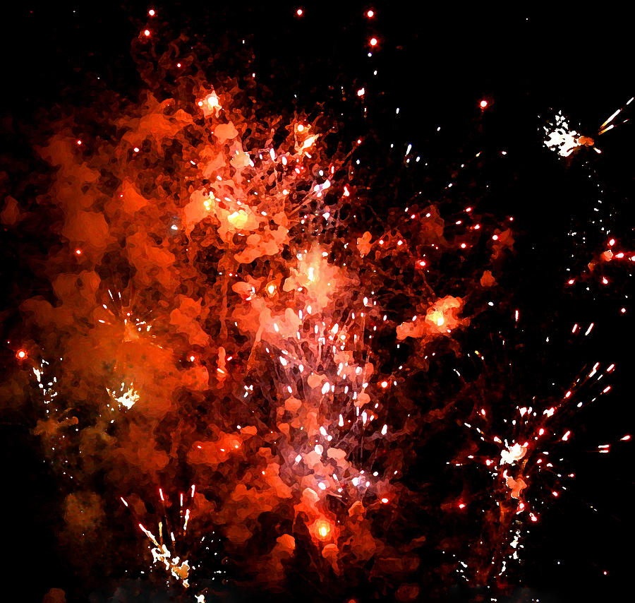 Fireworks 2 Digital Art by Kara  Stewart