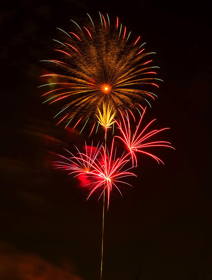 Independence Day Photograph - Fireworks 4 by Flees Photos