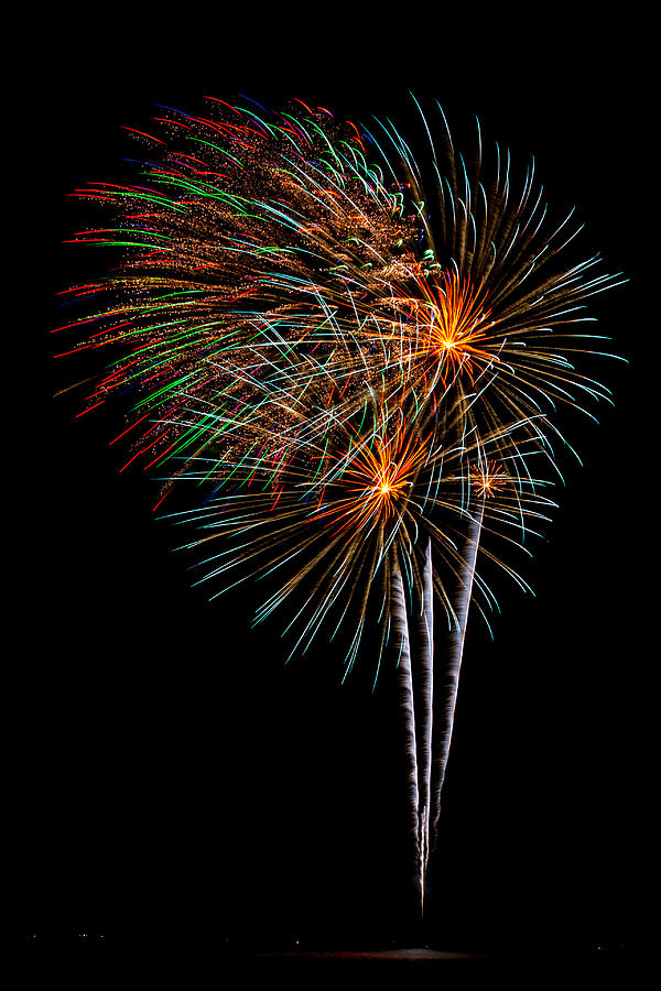 Fireworks 8 Photograph by Paul Freidlund