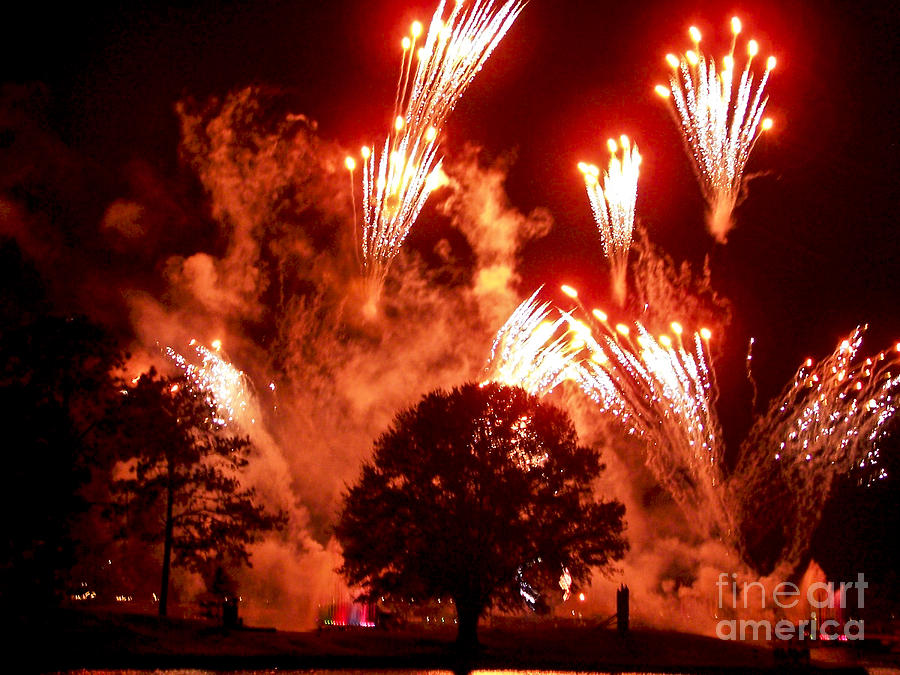 Fireworks at Epcot 1 Photograph by Tom Doud