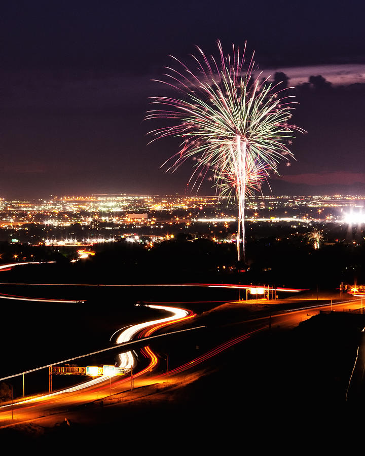 Fireworks at Sugarhouse Park Photograph by Kayta Kobayashi Pixels