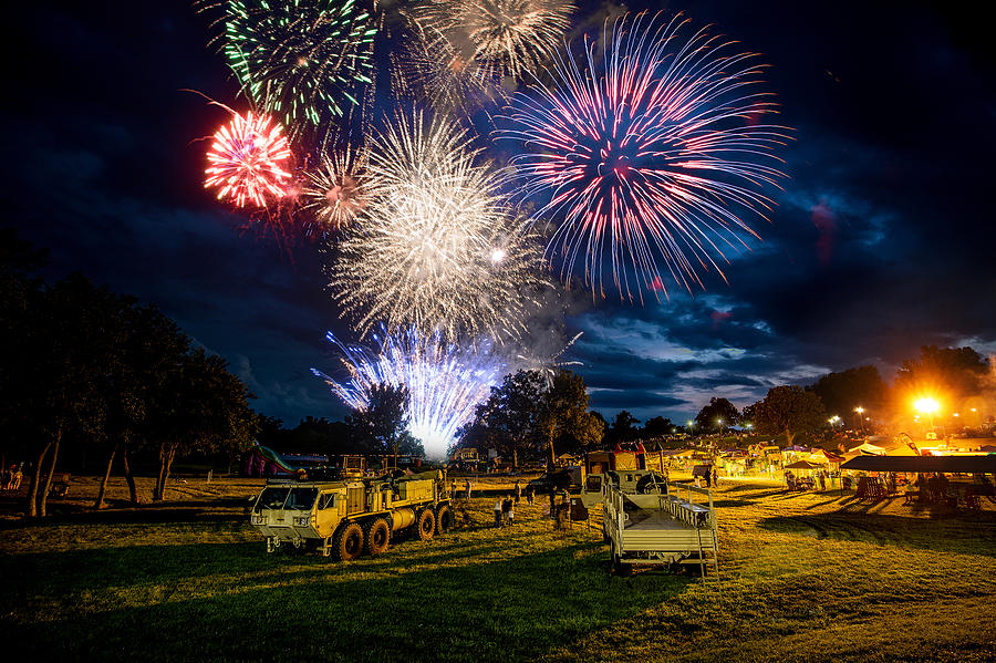 Independence Day Photograph - Fireworks by Benjamin King