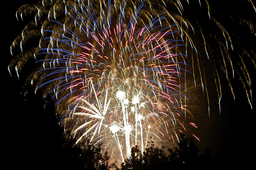 Fireworks bursts colors and shapes 1 Photograph by SC Heffner
