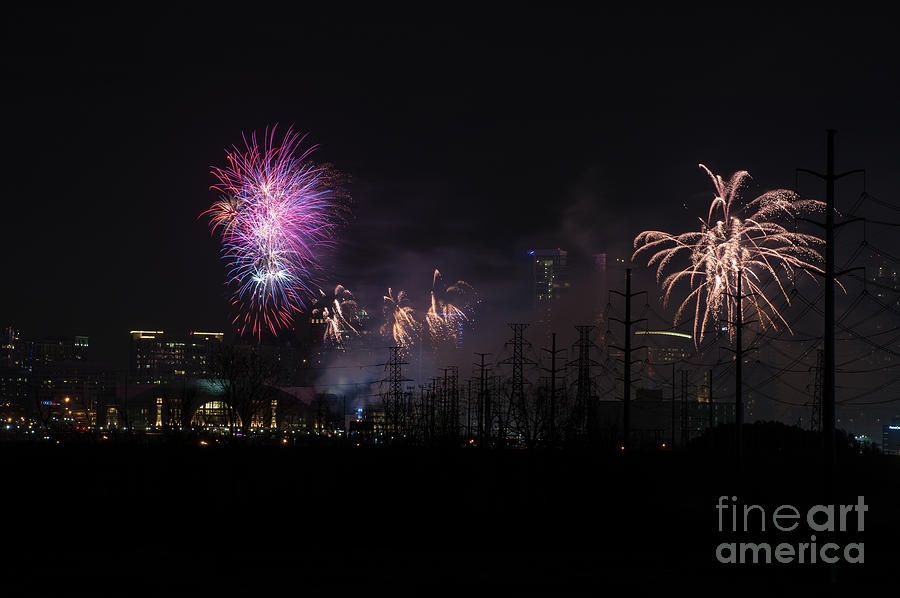 Fireworks Dallas Texas Photograph by Imagery by Charly