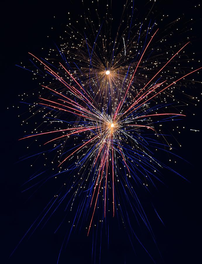 Fireworks Photograph by David Hart