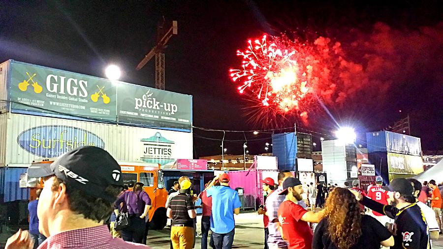 Fireworks Erupt Over the Bullpen Photograph by Kenny Glover