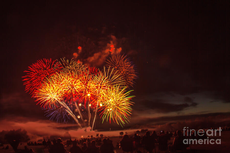 Fireworks Finale Photograph by Robert Bales