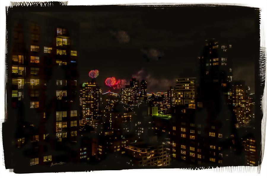 Fireworks From My Window 1 - Manhattan Photograph by Madeline Ellis