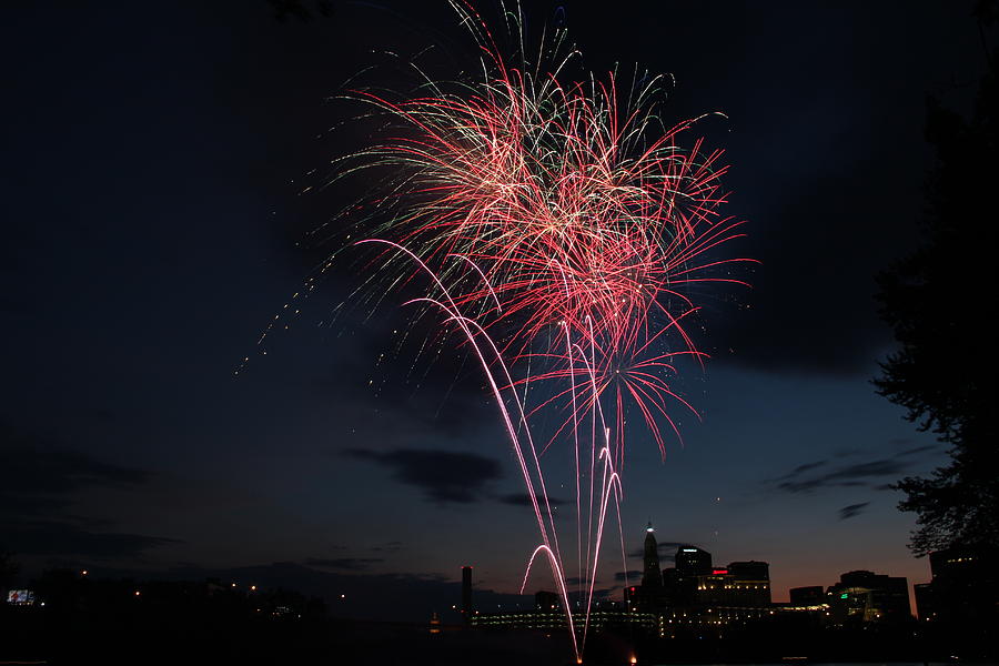 Fireworks in Hartford Photograph by Andrea Galiffi