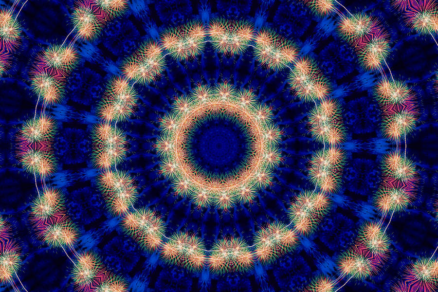 Fireworks Kaleidoscope Digital Art by Lynne Jenkins