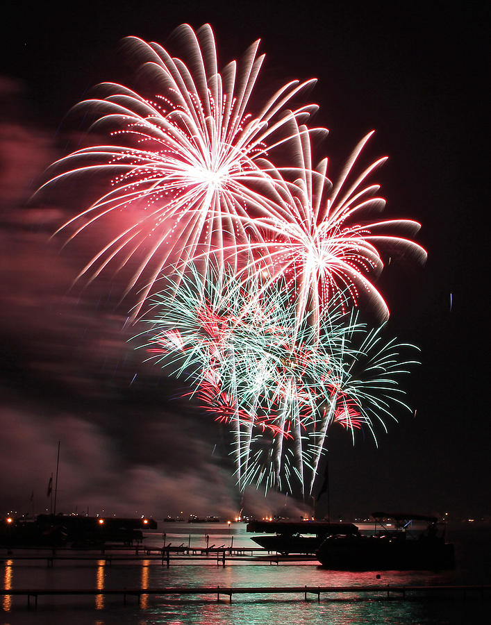 Fireworks Photograph by Mike Dickie - Fine Art America