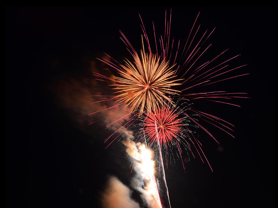 Fireworks of Gold and Purple with Smoke by Dylan Lees Fireworks of Gold and Purple with Smoke by Dylan Lees