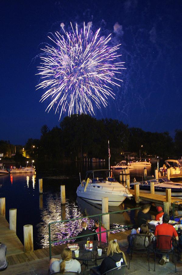 Fireworks Over Fremont Wisconsin Photograph by Carol Toepke Fine Art