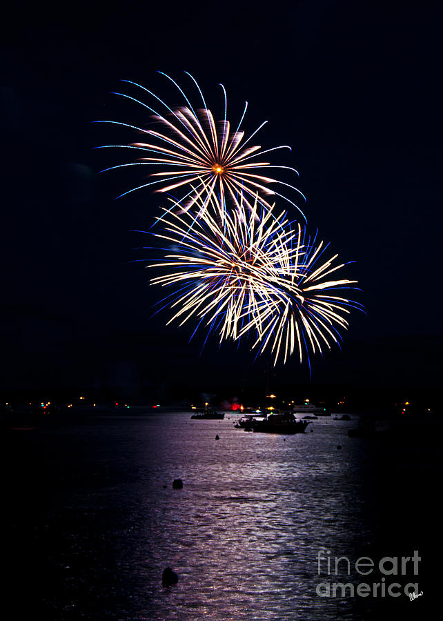 Fireworks Over the Harbor Photograph by Alana Ranney
