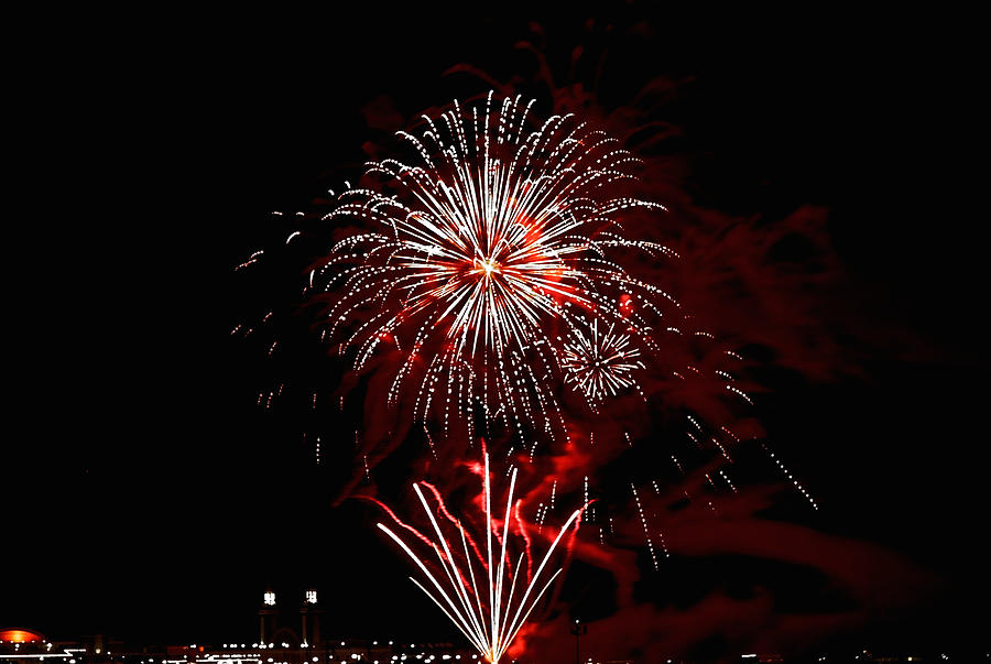 Fireworks Photograph by Peter Lakomy