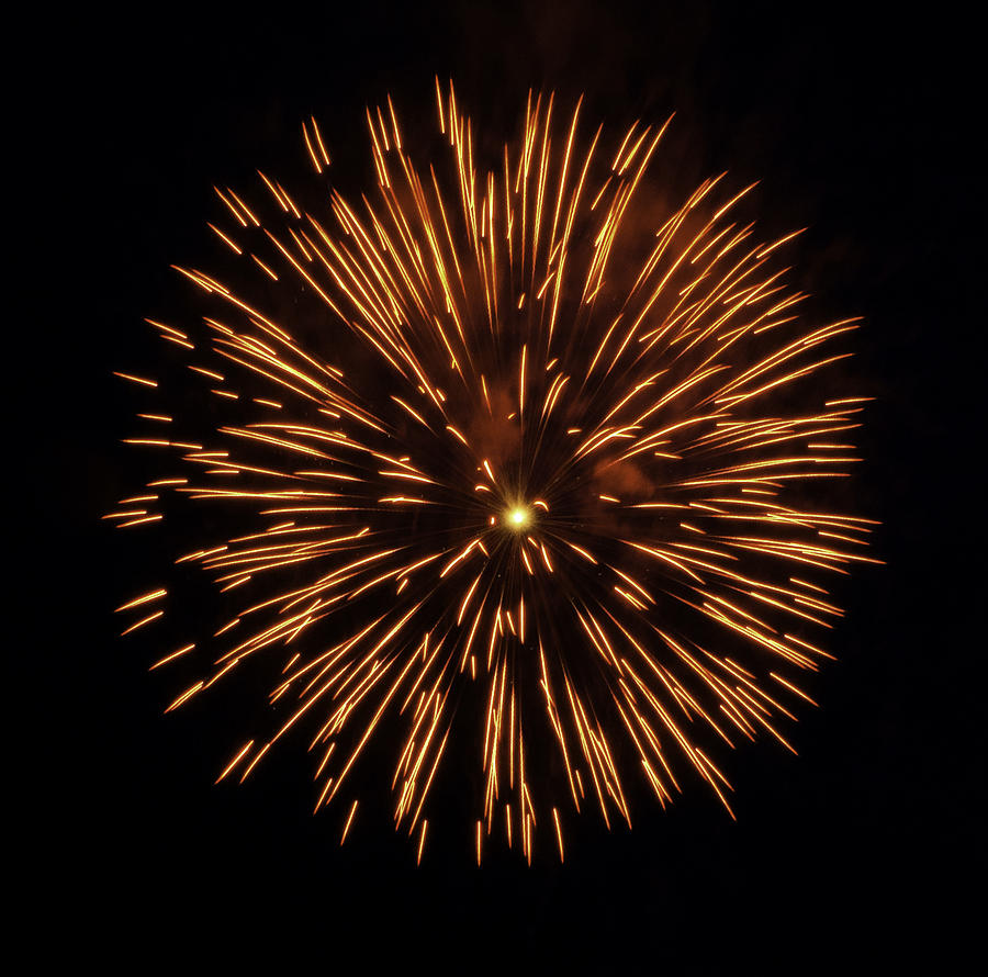 Fireworks Shell Burst Photograph by Jay Droggitis