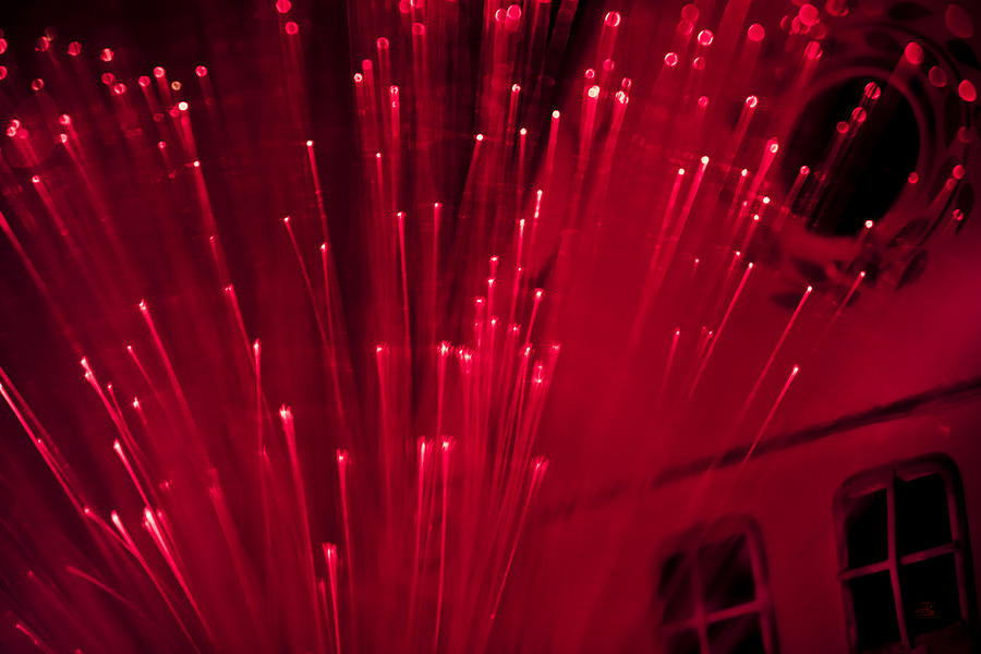Fiber Optic Fireworks Photograph by Steven Poulton