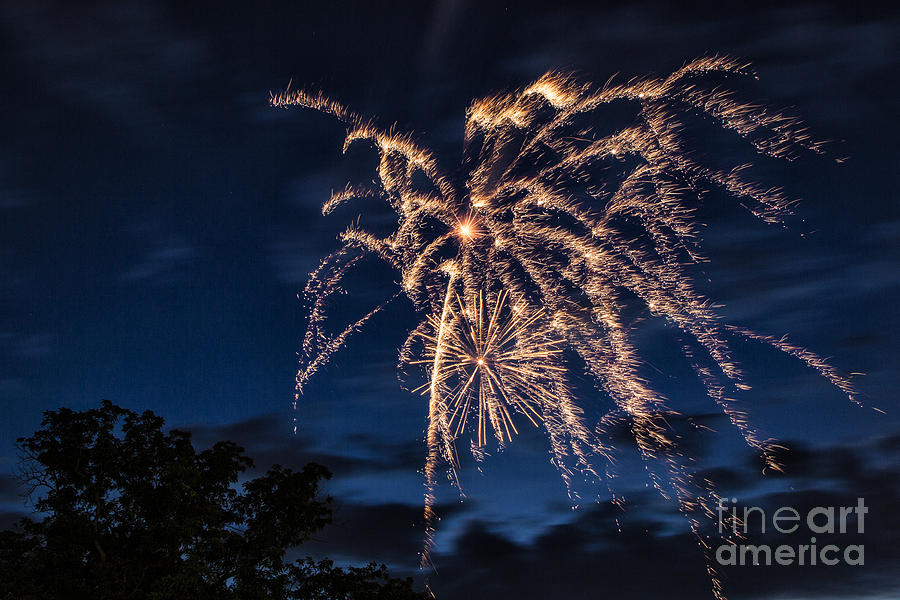 Fireworks Photograph by Timothy Hacker