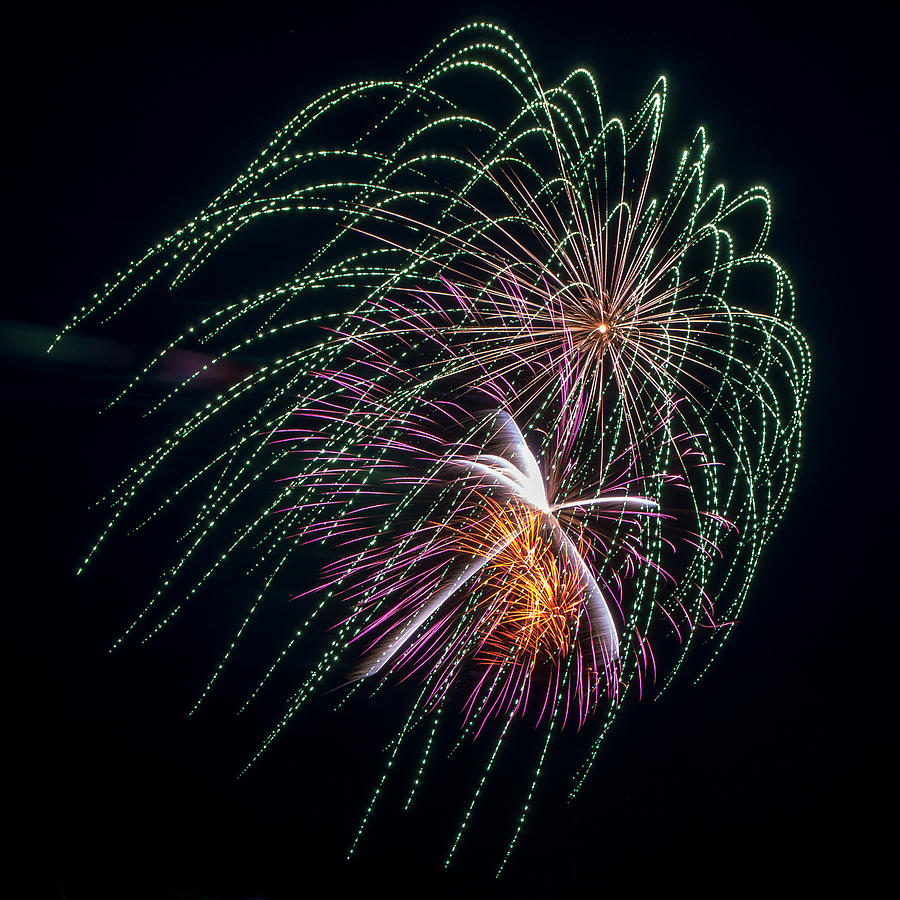 Fireworks Veil Photograph by Bill Pevlor