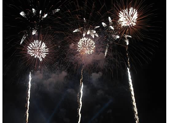 Cincinnati Photograph - Fireworks White 3 by Angela Smith