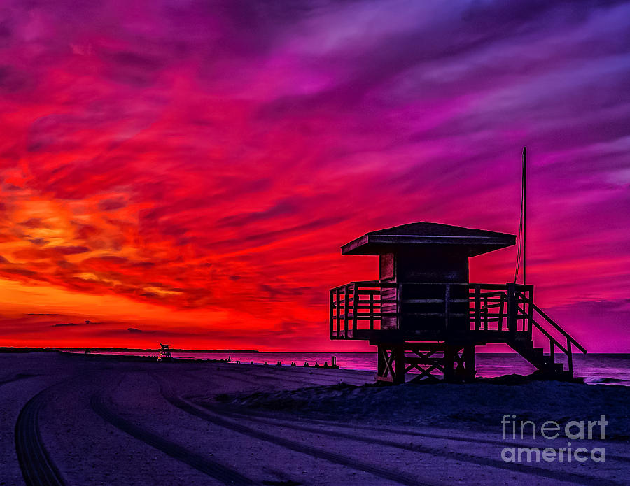 Firey Dawn at the Jersey Shore Photograph by Nick Zelinsky Jr