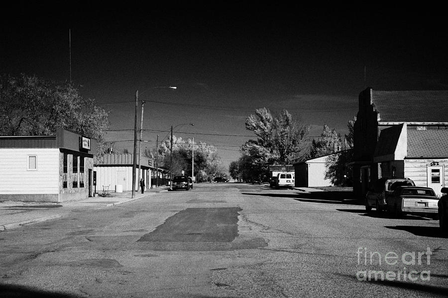 First Photograph - first avenue bengough Saskatchewan Canada by Joe Fox