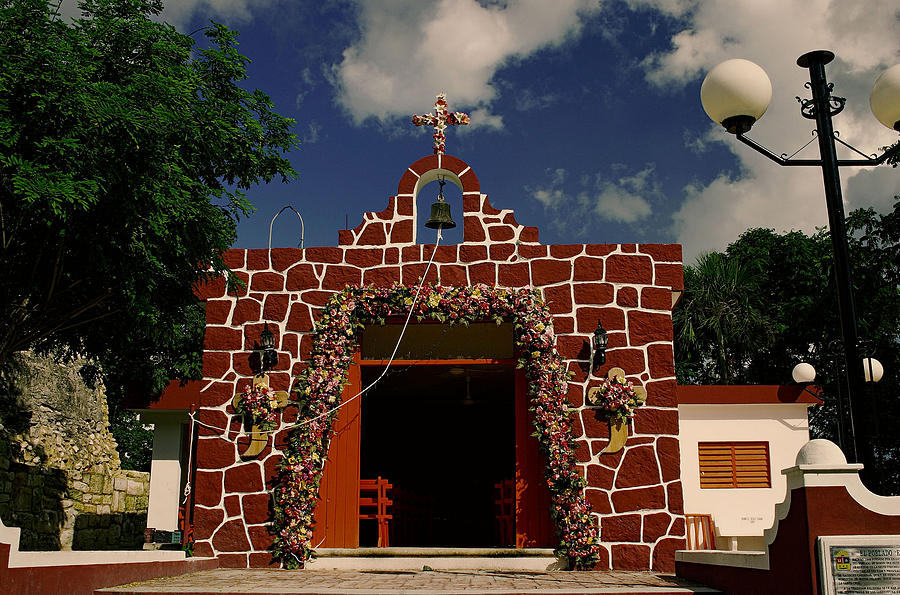 First Catholic Church  Cozumel Photograph by Gerald Salamone