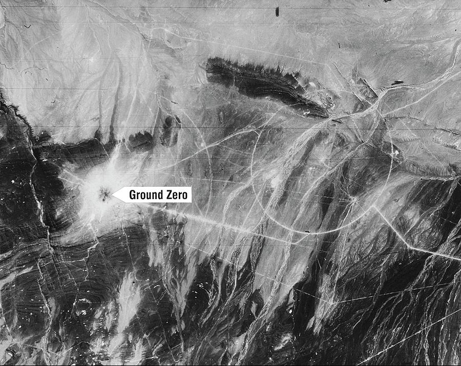 First Chinese Nuclear Test Photograph by National Reconnaissance Office