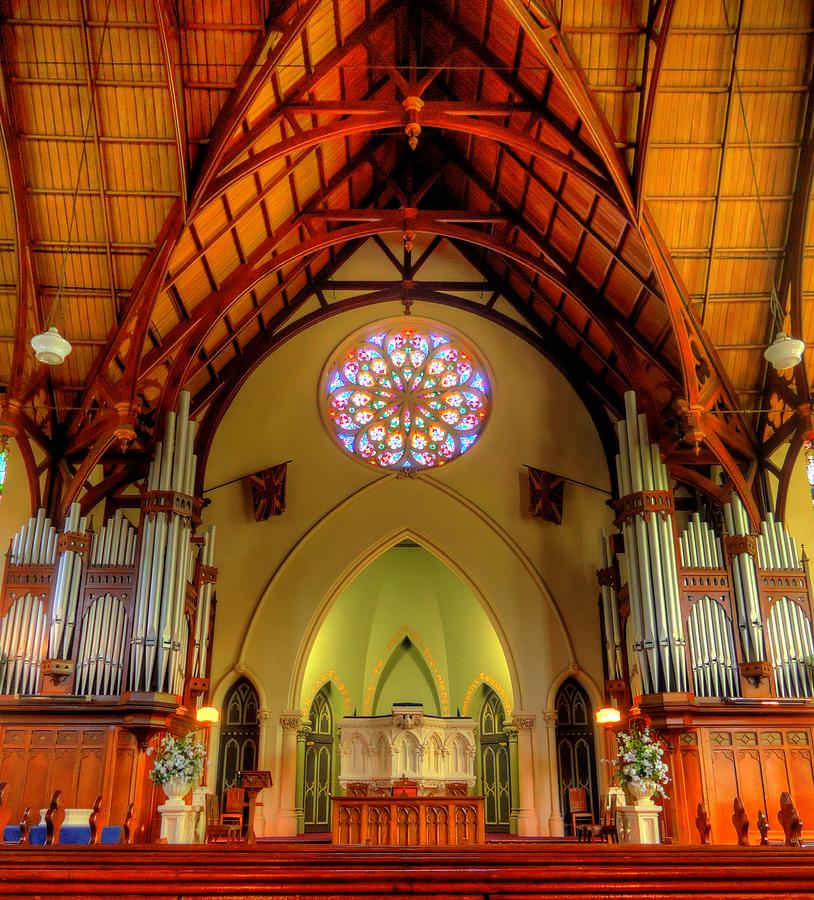 First Church of Otago Interior Photograph by Peter Mooyman
