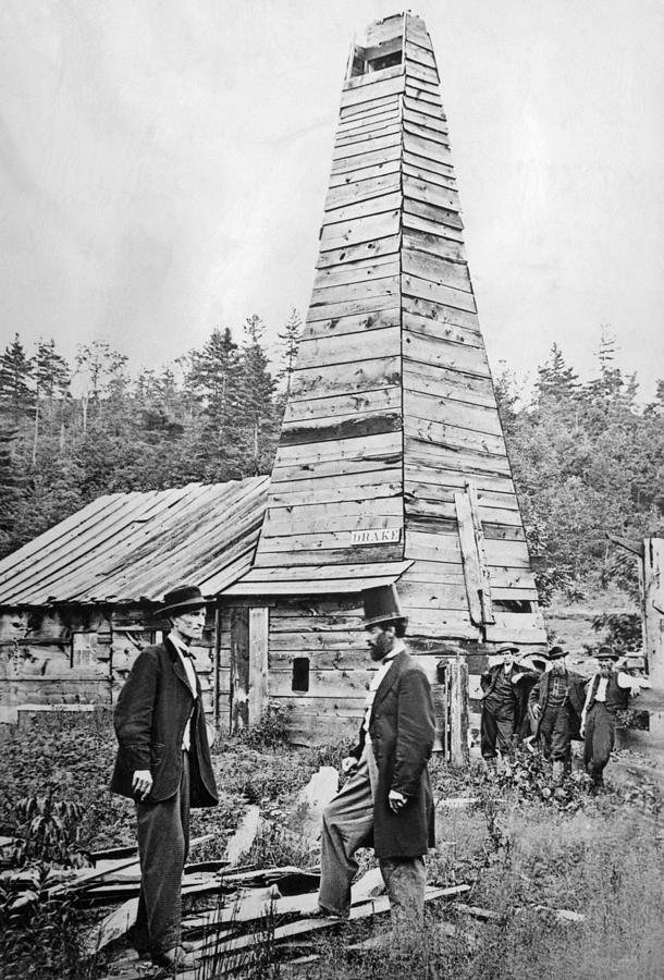 First Commercial U.s. Oil Well, 1859 Photograph by Science Source