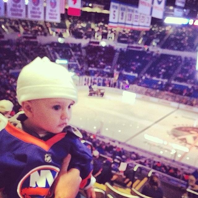 Isles Photograph - First Daddy And Declan Hockey Outing Of by Rachael Tinari