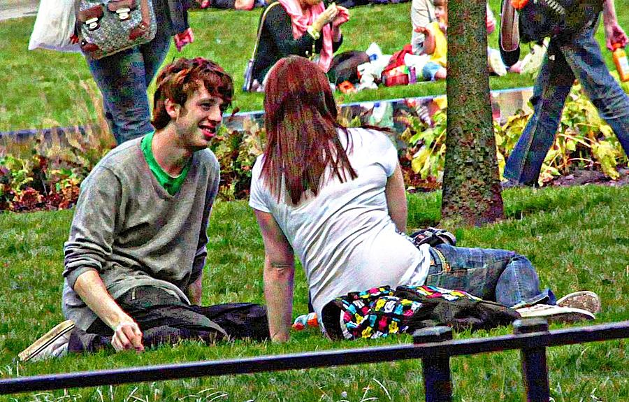 First date Digital Art by Carrie OBrien Sibley