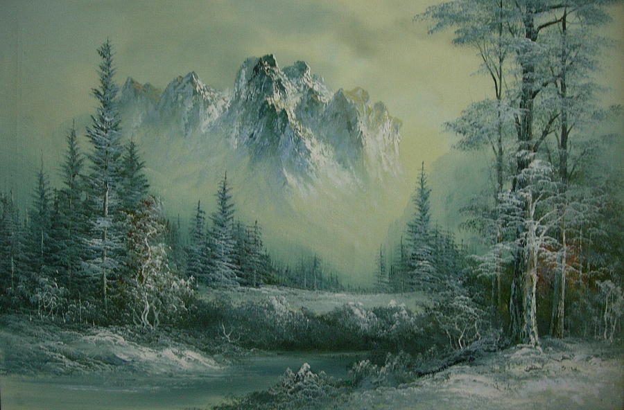 First Foggy Frost Painting by Brent Vall Peterson