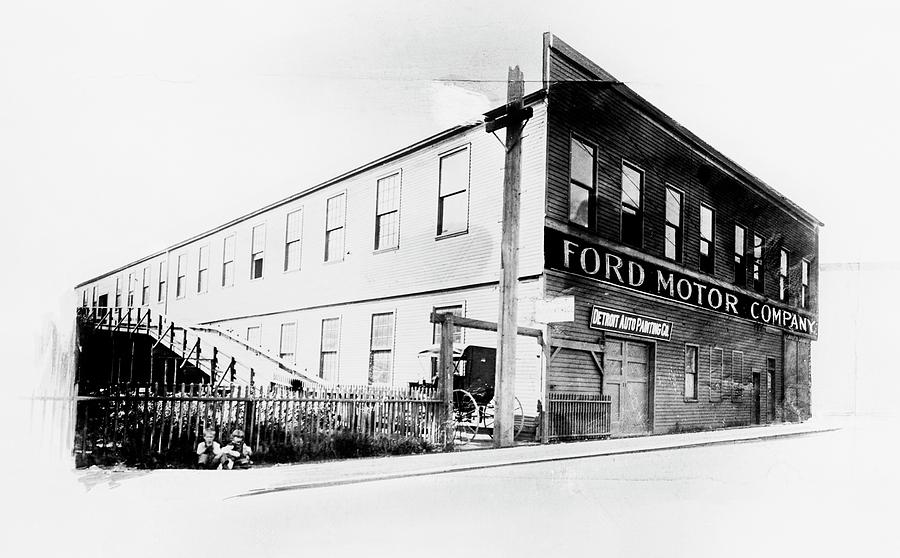 First Ford Motor Company Factory Photograph by Library Of Congress/science Photo Library