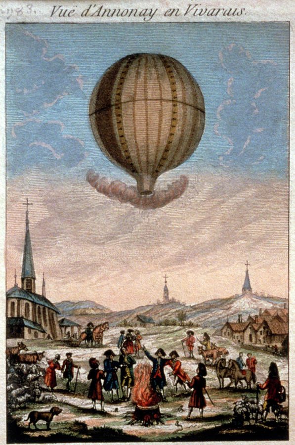 First Hot Air Balloon Demonstration Photograph by Cci Archives/science Photo Library