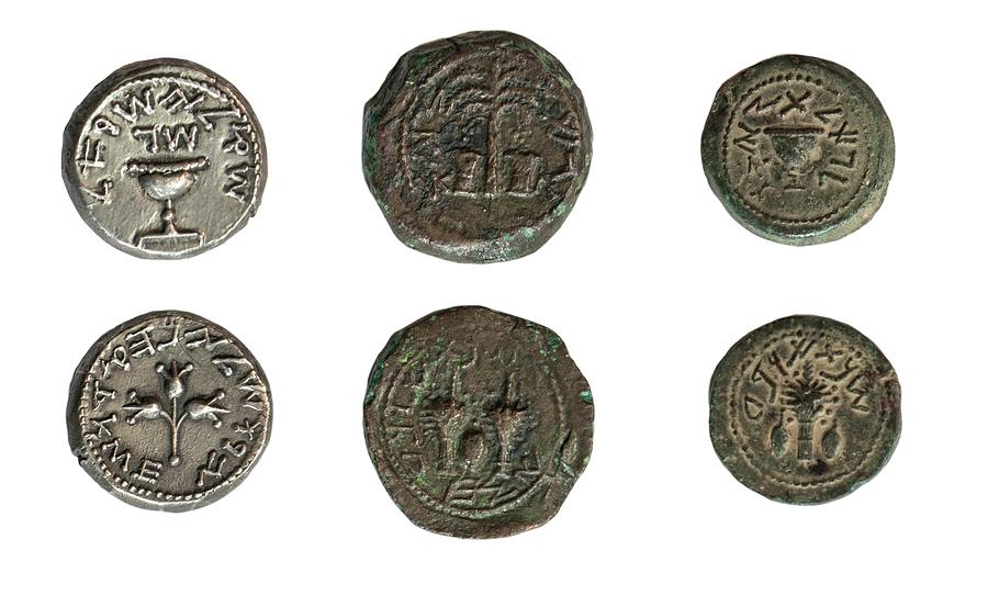First Jewish Revolt Coins Photograph by Photostock-israel