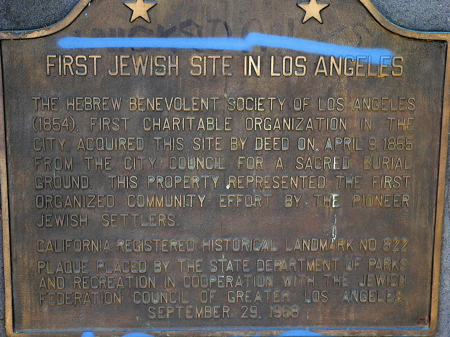 First Jewish Site in Los Angeles Photograph by Jeff Lowe