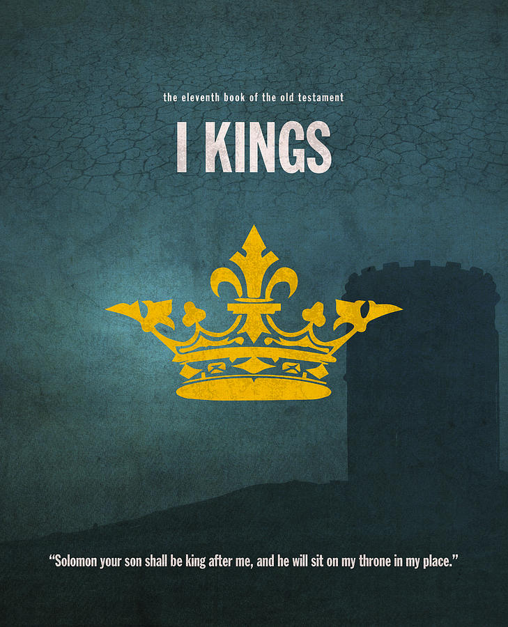 Book Mixed Media - First Kings Books Of The Bible Series Old Testament Minimal Poster Art Number 11 by Design Turnpike