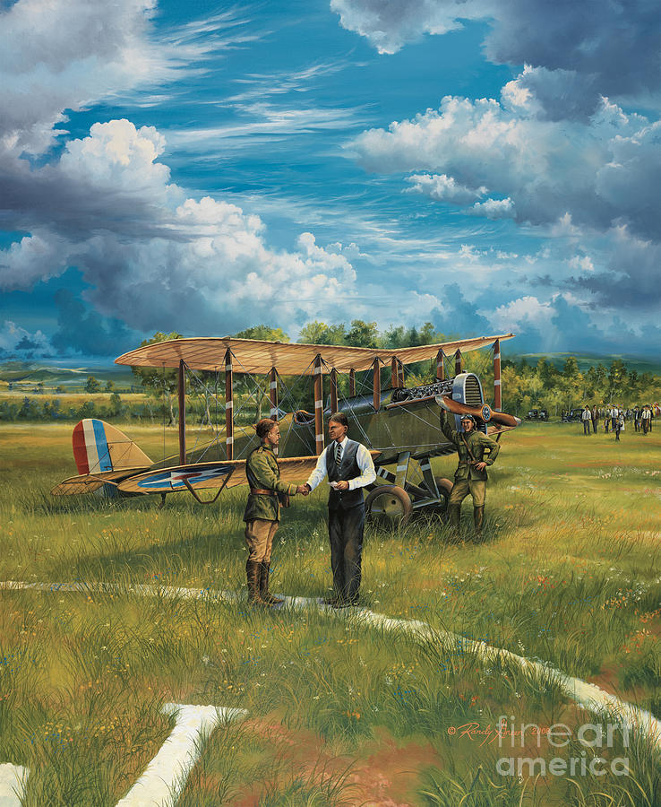 Murals Painting - First Landing At Shepherds Field by Randy Green Murals Painting - First Landing At Shepherds Field by Randy Green