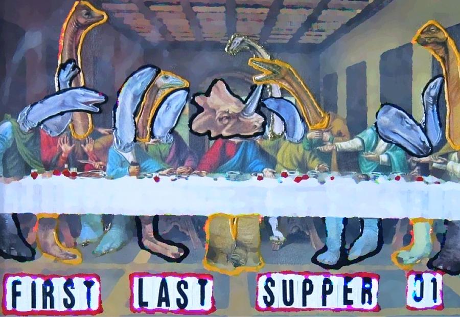 First Last Supper Painting by Lisa Piper