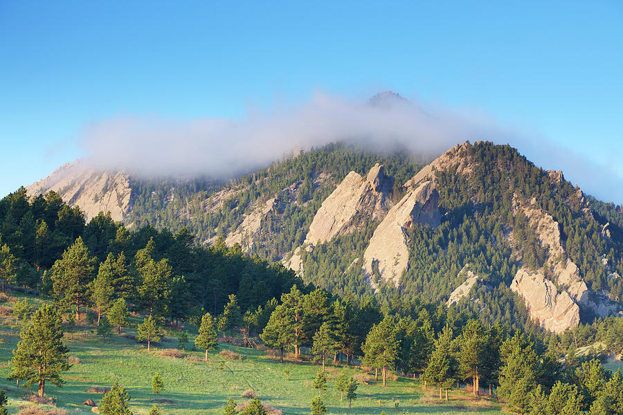 First Light On The Boulder Colorado Photograph by Beklaus