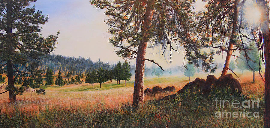 First Nation Meadow Painting by Jeanette French