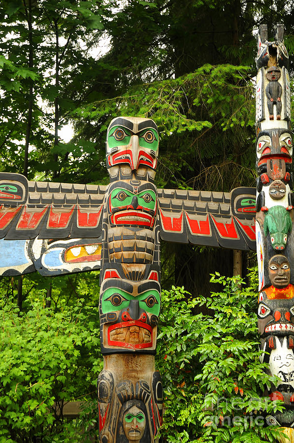 First Nation Totem Photograph by Brenda Kean