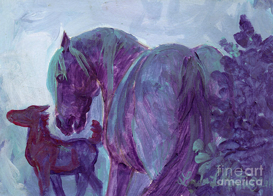 First Night Painting by Linda L Martin
